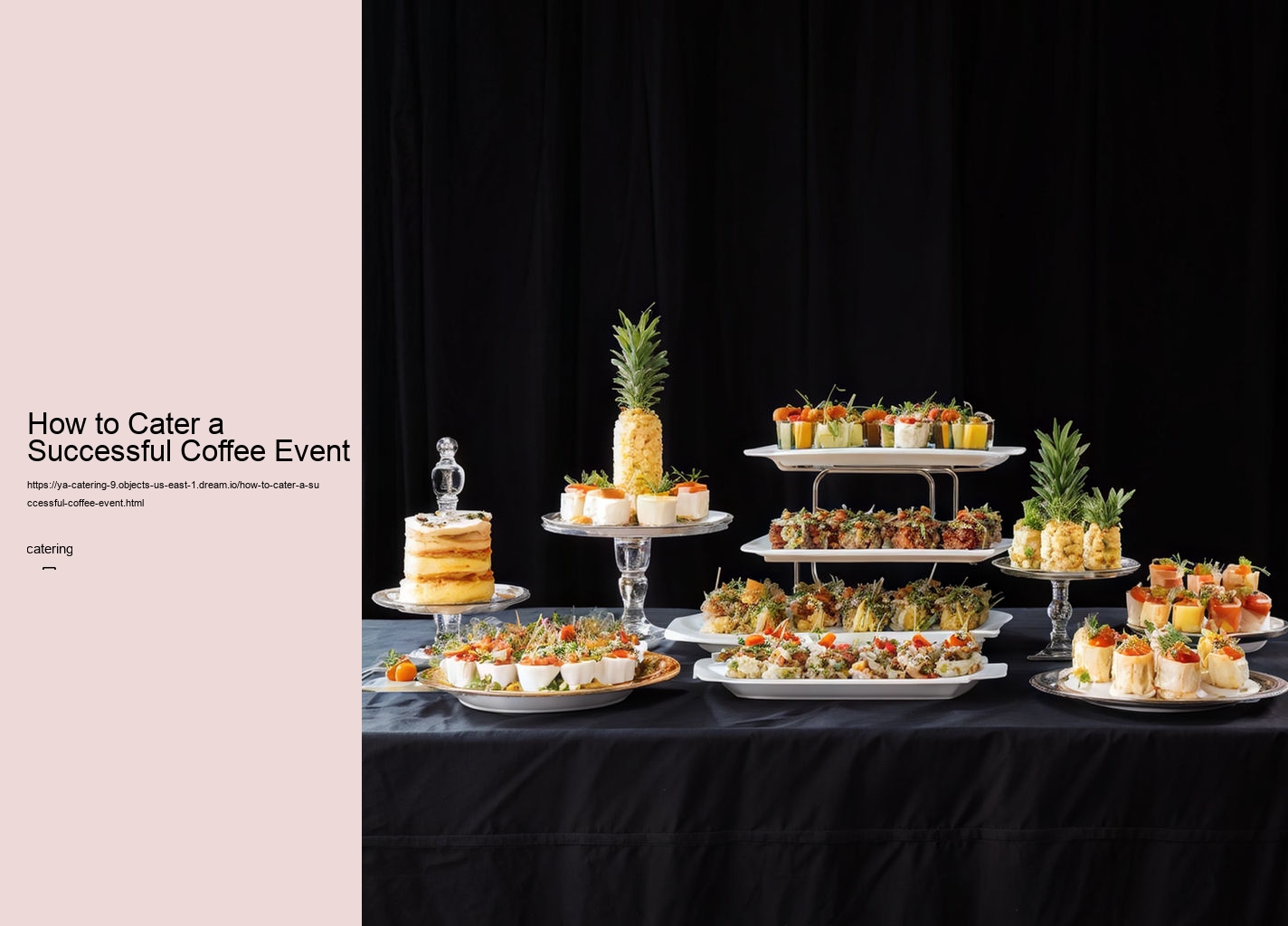 How to Cater a Successful Coffee Event