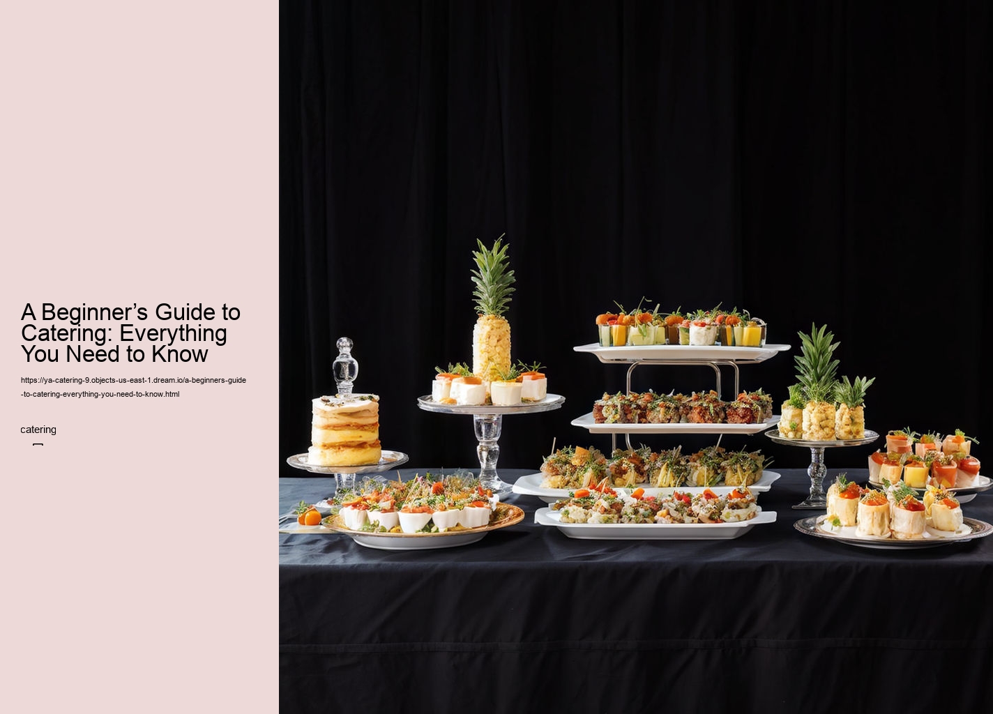 A Beginner’s Guide to Catering: Everything You Need to Know