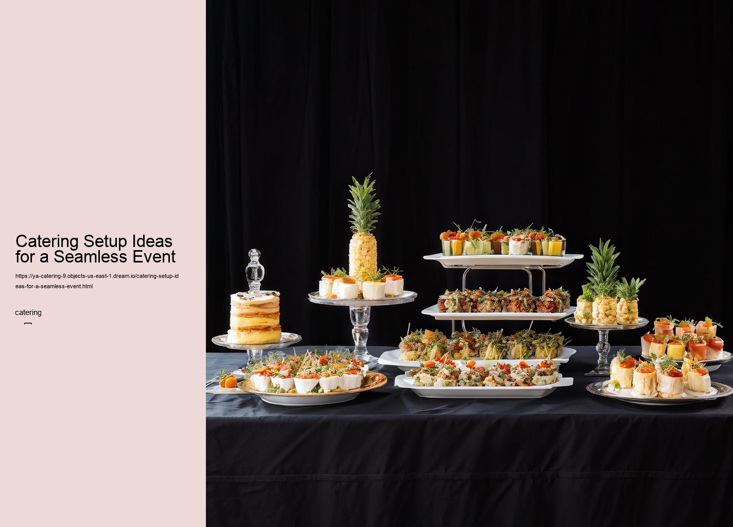 Catering Setup Ideas for a Seamless Event