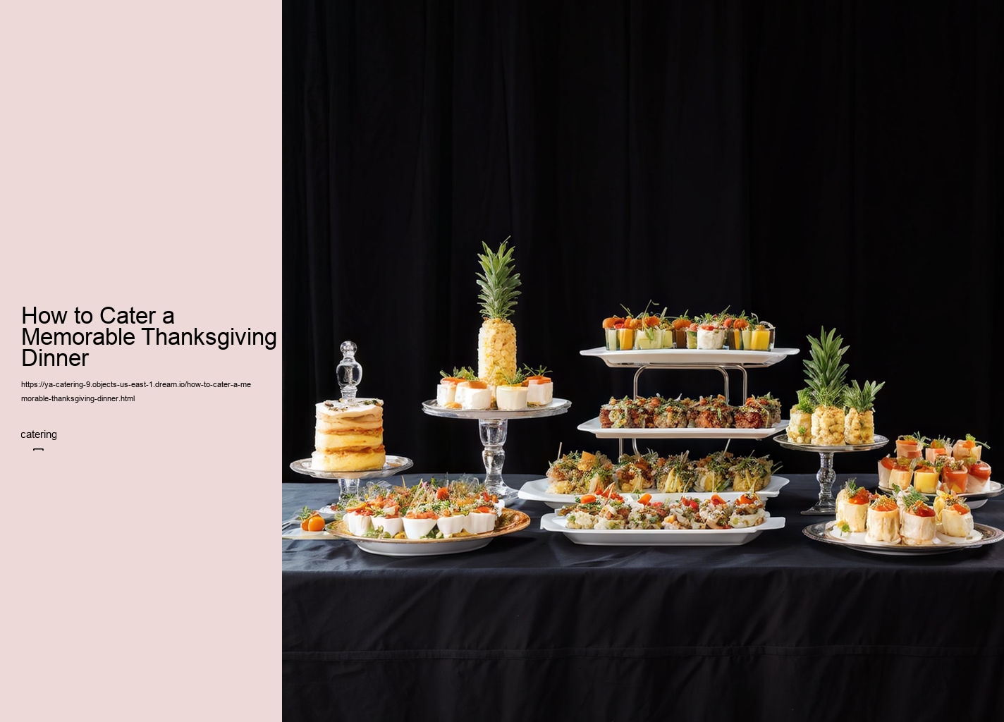 How to Cater a Memorable Thanksgiving Dinner