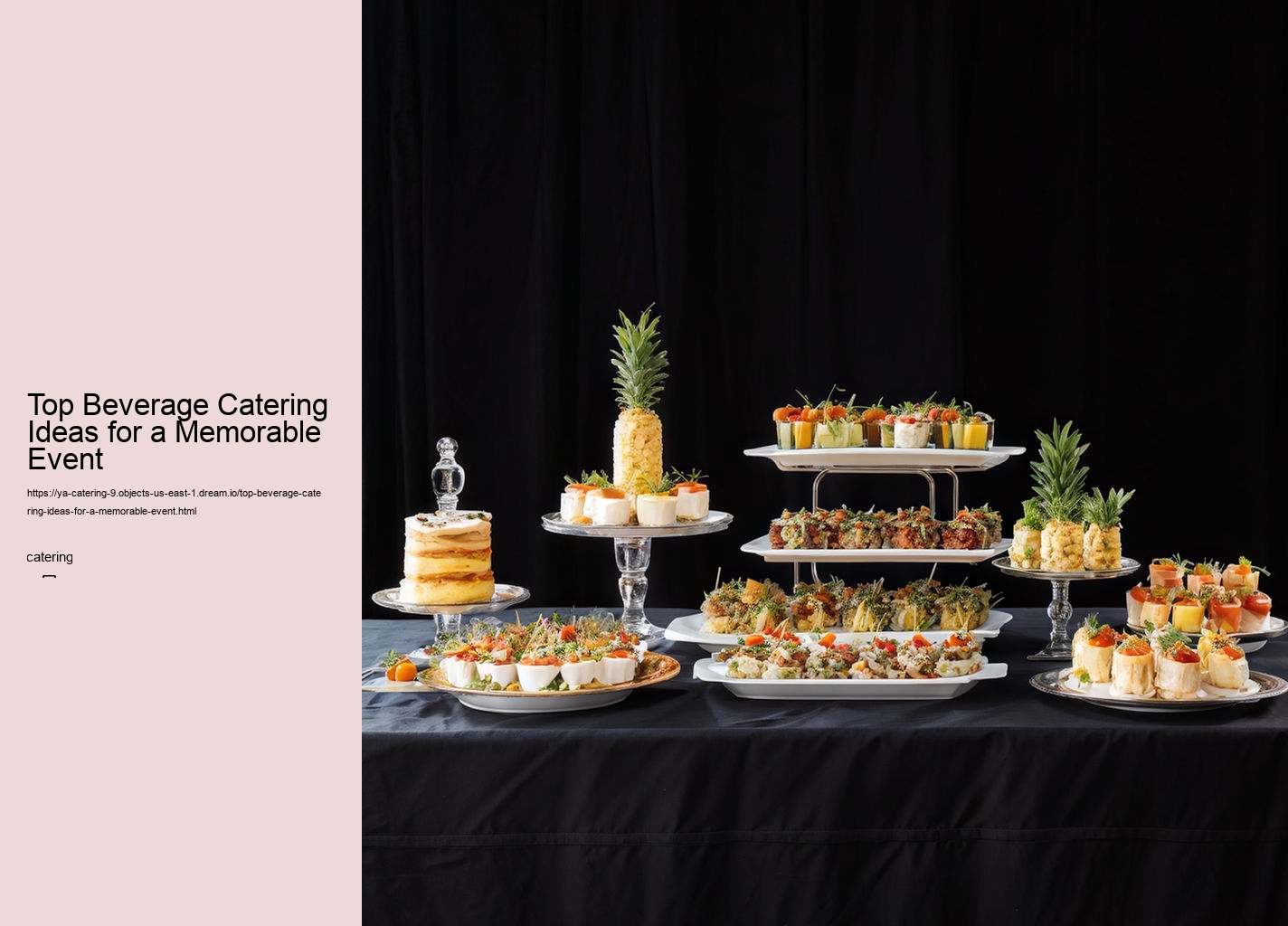 Top Beverage Catering Ideas for a Memorable Event